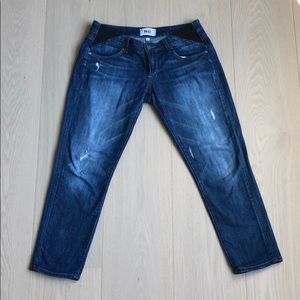 Maternity Paige crop jeans